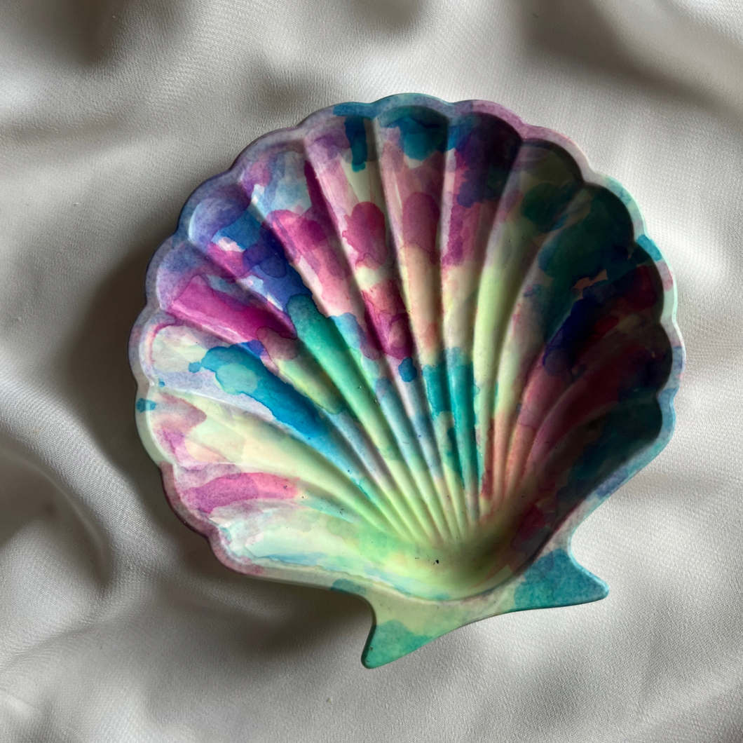 Shell tray Watercolor - Witte Art