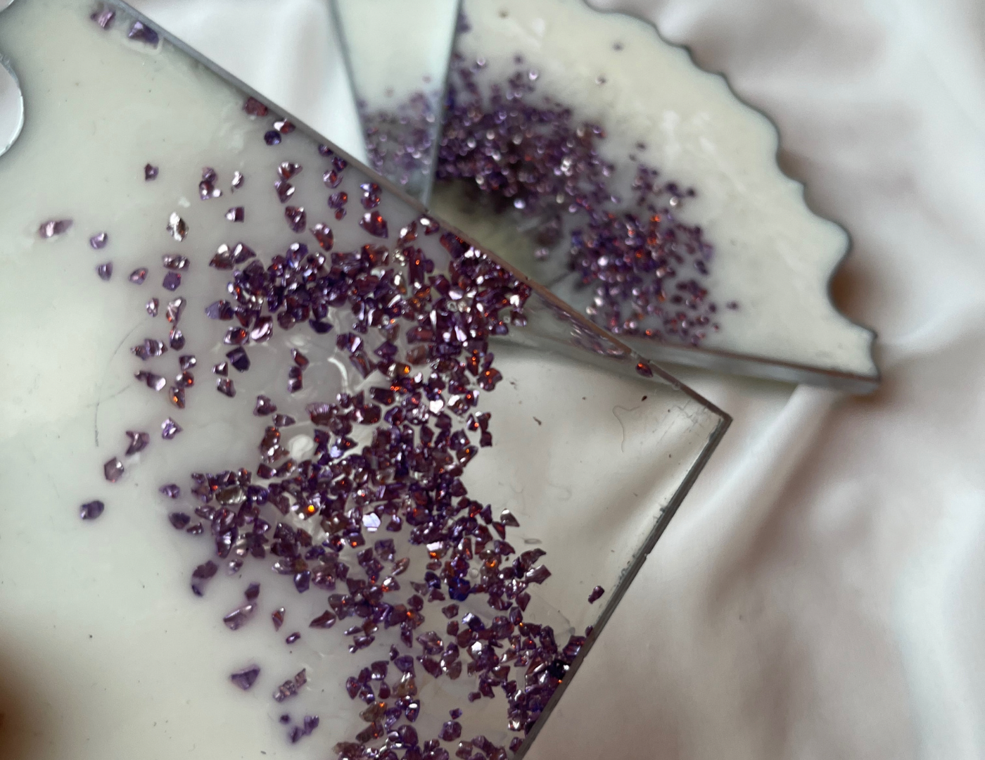 Coasters Diamond Purple - Witte Art