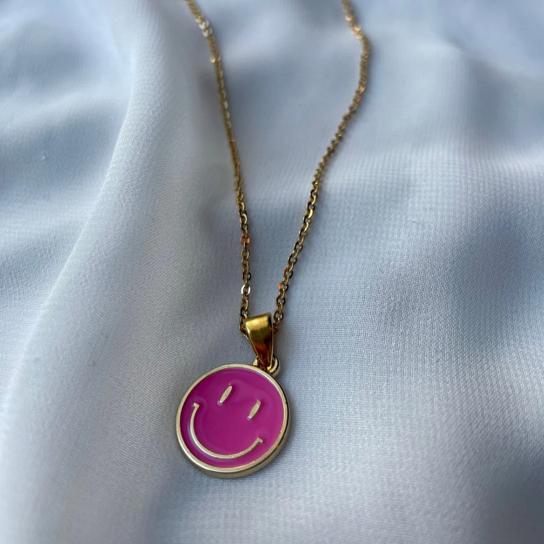S M I L E Y  Necklace - Witte Art