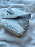 Personalized Travel jewelry box with name - White - Witte Art