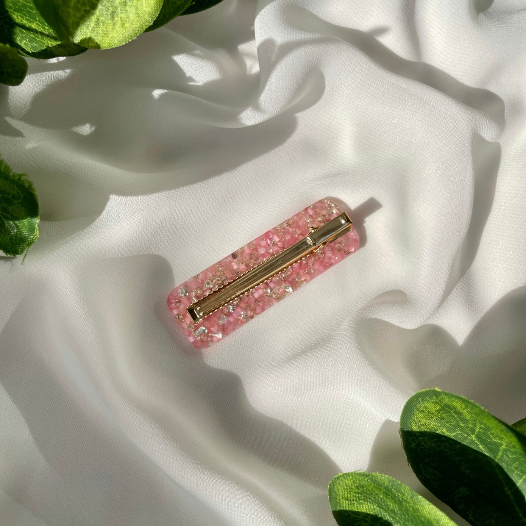 E L L A  Hair clips Pink - Witte Art