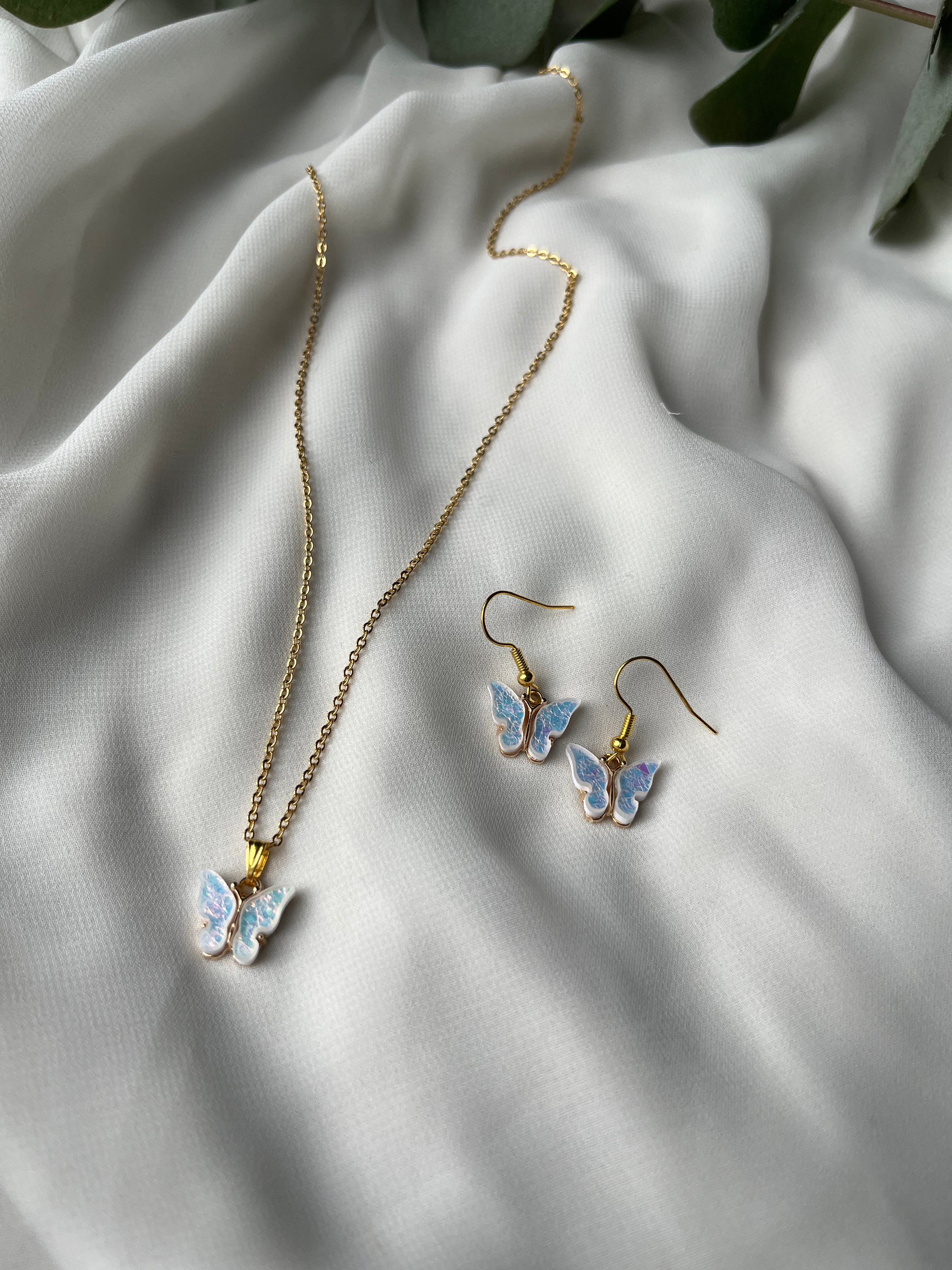 B U T T E R F L Y  Necklace - Witte Art