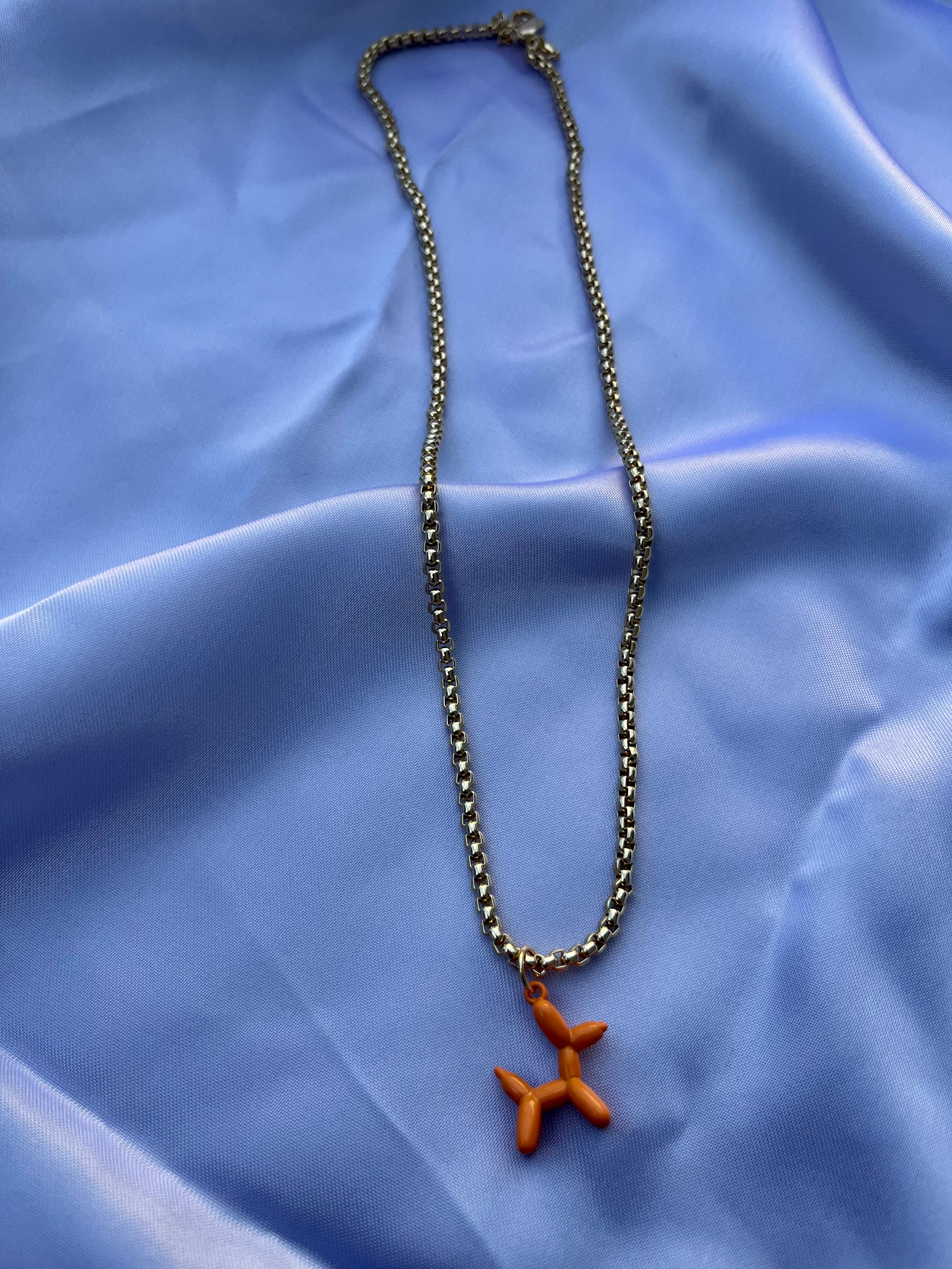 B A L L O O N  D O G necklace - Witte Art