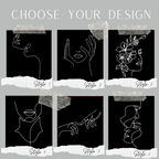 M I R A  Line art tote bag - Witte Art